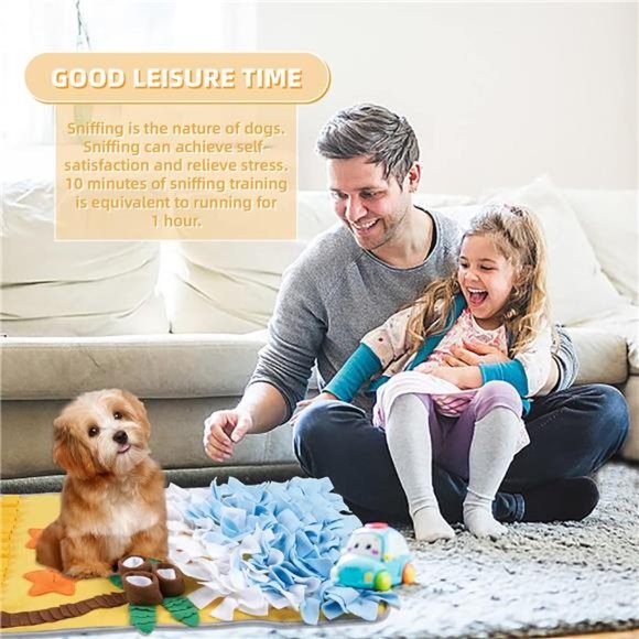 Snuffle Mat for Large Dogs Sniff Mat for Cats, Dog Enrichment Toys, Puzzle Toys - Picture 6 of 7